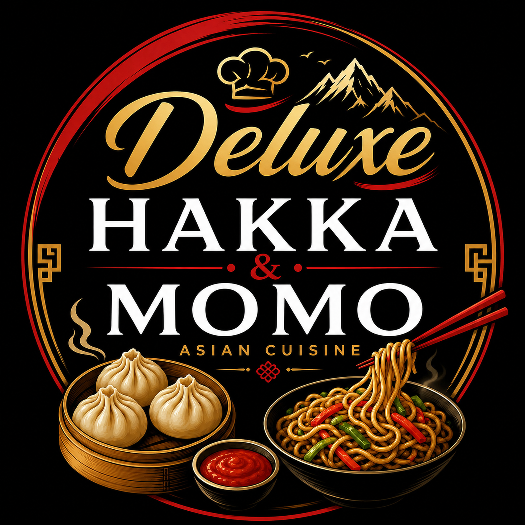 Deluxe Hakka & Momo logo